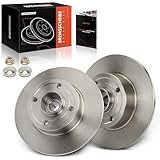 Frankberg 2x Brake Discs Brake Disk Rear Compatible with Clio III BR0/1 CR0/1 1.2L-2.0L 2005-2014 Megan.e II BM0/1 CM0/1 1.4L-2.0L 2002-2009 Replace# 7701207823