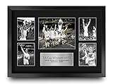 HWC Trading FR A3 Leeds United 1972 FA Cup Winners Printed Memorabilia Signed Autograph Display for Football Fans and Supporters - A3 Framed