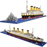 Titanic Model Building Blocks Kit, 1860 PCS Cruise Ship Building Set, Micro Mini Bricks Boat Toy Gift for Kids Adults, Not Compatible With Creator Expert 10294