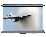 Cute Stainless Steel ID or Cigarettes Case,Supersonic Sound Barrier Speed Fighter Business Card Holder Case Storage Box