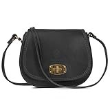 Woodland Leathers Italian Leather Cross Body Bag Women, Vera Pelle Genuine Leather Shoulder bag for Women, Designer Handbags Use as a Phone Bag or everyday Cross Body Bag Made in Italy (Black, Small)