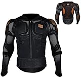 BenKen Protective Equipment SBR Skiing Body Armour, Outdoor Sports Back Chest Shoulder Protector Anti-Collision Adjustable Jacket for Snowboard Skating Motorcycle Motocross