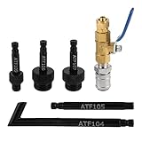 gohantee Automatic Transmission Fluid Oil Filling Filler Adapter Manual Filler Kit Include Metal Dispenser with Shut Off Valve, Replacement for 09G 01J 722.9 CVT DSG ATF Benz 722.9