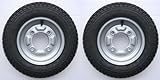 A pair of 350 x 8 inch trailer wheels & tyres with 4 ply tyre & 115mm PCD. Fits these trailers only Erde 102 and Maypole MP6810 trailer Pt no. LMX1599 PLEASE DO NOT BUY UNTIL YOU HAVE CHECKED YOUR PCD