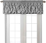 VCNY Home - Valance, Window Treatment with Rod Pocket, Modern Home Decor (Carmen Grey, 60" x 20")