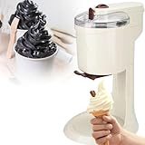 ZYJIX Mini Fruit Soft Serve, Home Ice Cream Maker Machine, Freezing Yogurt Sorbet Maker Automatic Machine