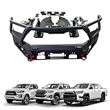 OZTSR 4x4 Off Road Bull Bar Front Bumper Replacement Compatible for Toyota Hilux 2016-2023 Heavy Duty Steel Ranch Hand Winch Bumper and Bumper Delantero Designed for Ultimate Durability and Style