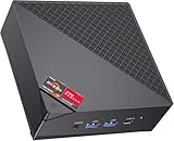 ACEMAGICIAN AM06PRO Mini PC Windows 11 pro, AMD Ryzen 7 5825U(8C/16T, up to 4.5GHz), Mini Computer 16GB DDR4&512GB SSD, AMD Radeon Graphics, Support 4K@60Hz Output/WiFi6/BT5.2/USB3.2/Dual Ethernet