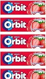 Orbit Wild Strawberry Sugar-Free Chewing Gum, 14g (5 Packs) – Long-Lasting Freshness, No Sugar, Perfect for Fresh Breath, Convenient and Portable, Great for Travel, Office, and On-the-Go!
