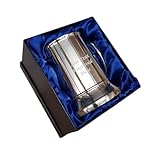 1stclassgifts [Custom] Personalised Stainless Steel US 1 Pint Tankard (500ml) in a Silk Presentation Box - Any Text You Want