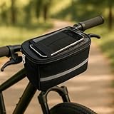 FZSECRIU Handlebar bag bicycle, bicycle bag, handlebar, cube ebike basket, waterproof men's women's bicycle handlebar bag, road bikes, mountain bikes, motorcycle bags accessories