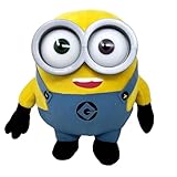 Play by Play Minions Rise of Gru Minions Plush Toy Premium Cuddly Toy New Selection Bob, Otto, Kevin, Stuart, Dave with PVC Eyes Original Licence (Bob 24 cm)