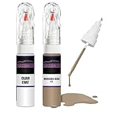 For MERCEDES BENZ BEIGE 412 + Clear Coat Touch Up Paint Lacquer Fix Kit