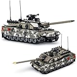 DrmBeyd Military Leopard 2A7 Heavy Tank Building Blocks, 1009 PCS Army Leopard Tank Building Kits for Adults Toy, Great Gifts for Military Enthusiasts and Boys, Compatible with L***