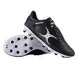 2022 Gilbert Side Step X15 Low MSX Junior Moulded Hard Ground Rugby Boots - Black (Numeric_5)