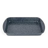 Russell Hobbs RH0999EU Nightfall Stone 38 cm Roasting Pan - Non-Stick Roaster, Deep Baking Tray, Carbon Steel Ovenware, Ideal for Roasting Meat and Vegetables, Large Oven Tin, PFOA-Free, Oven Safe
