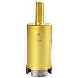 KATUR 30mm Dia Diamond Hole Saw Diamond Core Drill Bit, Masonry Hole Saw Porcelain Tile Hole Cutter for Marble, Glass, Slate, Ceramic, Granite, Quartz Gemstone