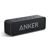 Anker Soundcore Bluetooth Speaker Upgraded Version with 24H Playtime, IPX5 Waterproof, Stereo Sound, 66ft Bluetooth Range, Built-In Mic, Portable Wireless Speaker for iPhone Samsung