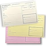 Delivery Note, Triplicate NCR Delivery Book, Carbonless Proof of Delivery (POD) A5 Notebook, 50 Triplicate Copies per Book, POD, Size A5 (1 Book)