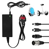 Gobesty Electric Scooter Charger, 42V 2A Charger for Electric Bike, Mobility Scooter Battery Charger, Fast Charging Power Adapter with 4 Connections, for Xiao-mi M365, Electric Bike, Hoverboard