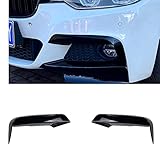 2PCS Front Splitter Bumper Lip For BMW 3 Series F30 F31 M Sport 2012-2018