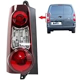 BIAREN Rear Left Tail Light Lamp Lens For Citroen Berlingo Peugeot Partner (2012-2018) 9677205580 1680022680, Twin Doors