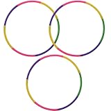 3 PCS Hula Hoops for Kids, Detachable Kids Hula Hoops 7-Section Durable Multi-Color for Fitness Dance Outdoor Play Gym Class, School Sports