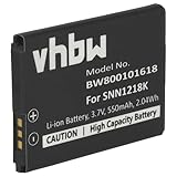 vhbw Li-Ion battery 550mAh (3.7V) for mobile phone smartphone phone Motorola Gleam, Gleam EX210, Gleam EX211, Gleam Plus, WX160, WX180, WX260, WX280