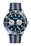 Sekonda Mens Multi dial Quartz Watch with Nylon Strap 1628
