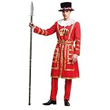 My Other Me - Beefeater or English Guard Costume for Men, Sizes M-L