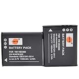 DSTE® 2x VW-VBX090 Rechargeable Li-ion Battery for Panasonic HX-WA03 HX-WA2 HX-WA2GKHX-WA20 HX-WA3HX-WA30 HX-WA301 Digital Camera
