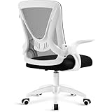 Blisswood Office Mesh Chair With 90° Flip-up Armrest, Ergonomic Swivel Computer Desk Chair With Lumbar Support, Adjustable Height, Back Support 360° Rotation For Home Office