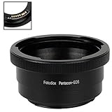 Fotodiox FC10 Lens Adapter Compatible with Pentacon Six (Kiew 6) Lenses to EOS EF and EFS Mount Cameras - Includes Gen10 Focus Confirmation Chip