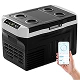 EUHOMY 21L Car Fridge Freezer (-20℃~20℃) | Compressor Cooler 12/24V DC & 230V AC (UK Plug) | Ultra - Quiet<43dB | APP Control & Energy Saving Mode | for Caravan, Camping, Home, RV