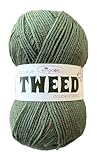 King Cole Big Value Tweed DK Yarn - 100g Ball - Premium Acrylic Wool for Knitting & Crochet - Double Knit (3026 Dill)