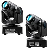 BETOPPER DJ Moving Head Lights Strobe Spot LED Stage Light 8 GOBO 8 Colors 9/11 Channel Lighting DMX-512 Sound Activated for Party,Dance,Church Event,Mobile DJ,Bars,Gigs,Disco etc.(2 Packs)