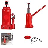 COMPATIBLE WITH LAND ROVER DISCOVERY CRIC HYDRAULIC 3 TONS BOTTLE FOR CAR VEHICLES CRIK METAL WITH JACK FOR LIFTING CAR WHEEL CHANGE HEIGHT FROM 17 TO 33 CM