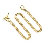 PURPLELILY Pocket Watch Chain Gold Silver Color Pocket Watches Chains Replacement Chain for Antique Quartz Vintage Watch Alloy