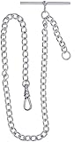 I LUV LTD Single Albert Chain for Pocket Watch - Sterling Silver - Gift Gents