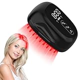 Laser Hair Growth Comb,Red Light Therapy for Hair Growth, Red Light Therapy Hair for Men and Women, Thinning Hair Treatment for Women and Men (Black)