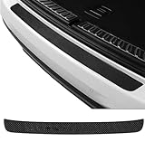 Car Rear Bumper Protector for VW Transporter (T6) Panel Van 2015-2019, Car Carbon Fiber Trunk Door Sill Edge Anti-Scratch Decorative Strips Boot Protector Styling Accessories