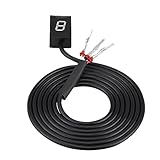 Solinder Speed Gear Indicator, Shows Current Gear Number Clearly, Plug and Play for Intruder 800 V Strom GSXR 600 with ECU Plug, Fits for Most Motorcycles