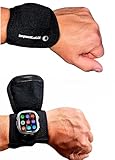 Lulix Watch Protector, Protective Case for Smartwatch, Elastic Sports Band Ideal for Gym and Work, Soft and Durable Strap Cover, Sports Bracelet in Black (ONE SIZE) Wrist circumference: 13cm to 18cm