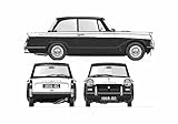 A4 Photo Blueprint Triumph Herald Sedan 1959