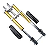 Motorcycle front shock absorber Dirt Pit Bike Triple Tree Clamp Inverted Forks Front Fork Shock Assembly Shock Absorber Forks Suspension for CRF50 XR SDG SSR PIT BIKES 125 110