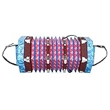 Concertina Instrument Professional, Bright Colors, Ergonomic Design, Bag Included, Suitable for Children/Adults (Red) (Blue)