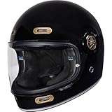 Black Orbit Motorcycle Helmet M Gloss Black