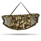 Saber - DPM Floatation Weighing Sling - Foldable Sling - Length 120cm - Depth 60cm - Curved Base - Fish Friendly Mesh - Heavy Duty Handles - Perfect For Weighing & Holding Carp Or Normal Fish