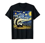 Skunk Starry Night Skunk T-Shirt
