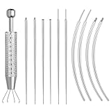 11 Pcs Piercing Taper Kit, 16G 18G Piercing Changing Tool With Piercings Ball Grabber, Smooth Surgical Steel Surface, Piercings Insertion Tool For Nose, Ear, Lip, Eyebrow, Nipple, Tongue